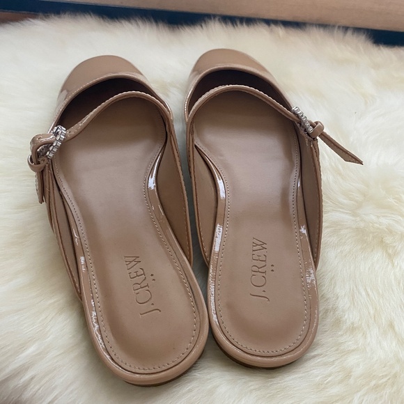 J Crew Mary Jane Mules Crystal Buckle Embellished - Picture 8 of 10